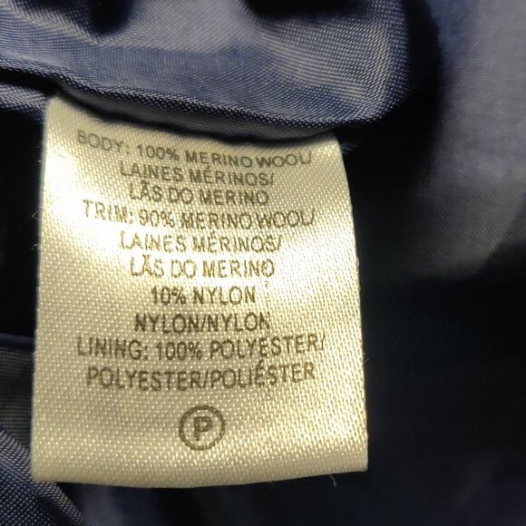 Fairway & Greene Italian Merino Wool Lined 1/4 Zip Sweater Vest Navy SIZ… - Picture 5 of 6